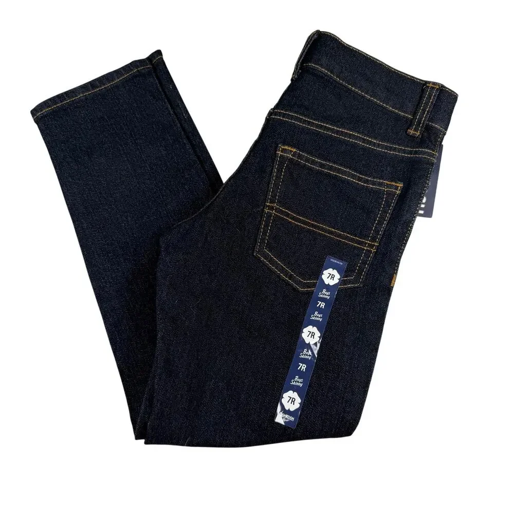 OshKosh B'Gosh Jeans Boys 7R Dark Wash Blue Skinny NWT